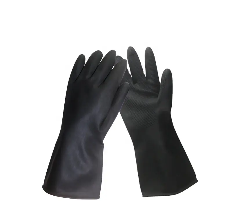 Индивидуальные цветные черные промышленные резиновые перчатки, латексные рабочие перчатки, Заводские защитные перчатки для рук