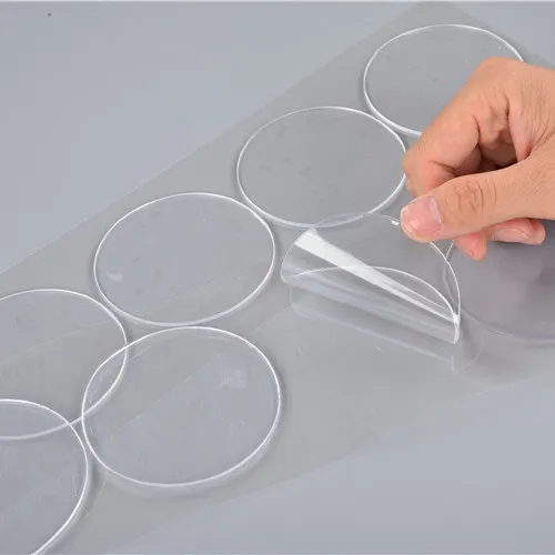 clear removable circle 2. nano double-sided adhesive tape