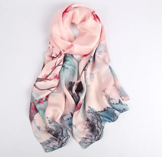 High Quality Luxury Designer Scarf Italian Silk Printed Scarfs Other Scarves & Shawls Bawal