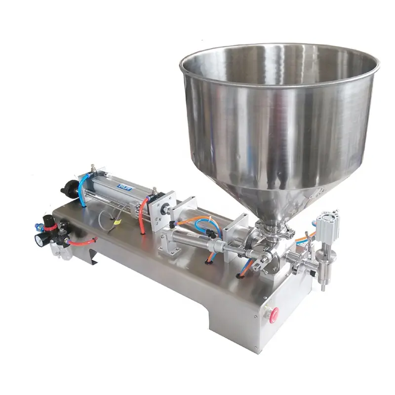 Pneumatic Honey jar filling machine high viscosity paste filling machine viscosity olive oil filling machine