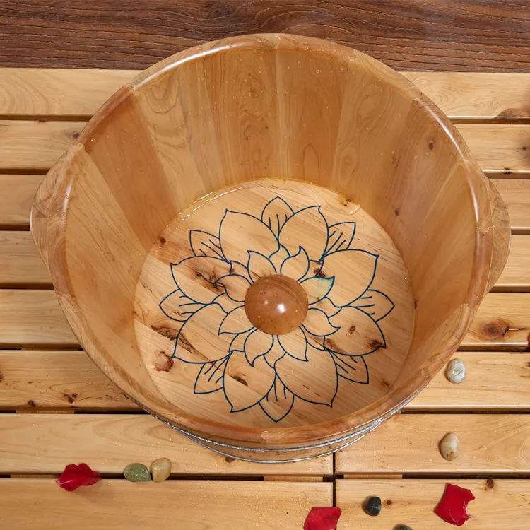 Wooden Foot Tub Foot Spa Wooden Foot Basin Barrel