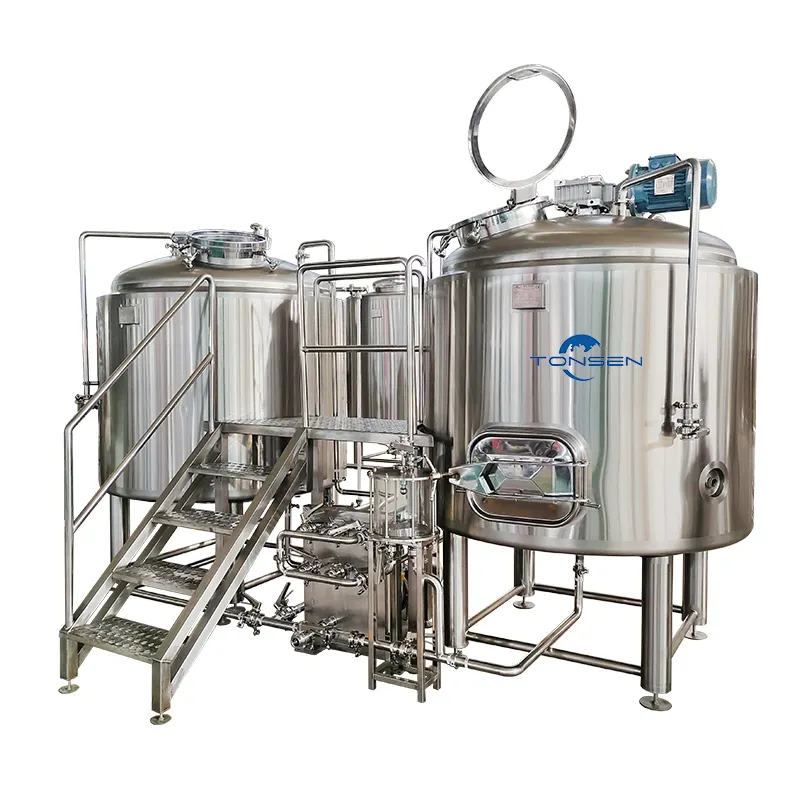 100L 300L 500L 1000L Stainless Steel Brewhouse Beer Brewery Equipment Micro Brewing Machine Turnkey Project For Sale