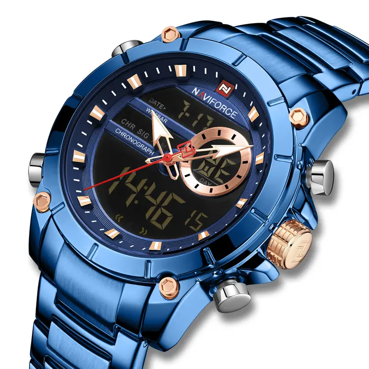 Relojes hombre naviforce 2019 Новые Роскошные мужские часы в наручных часах relogio masculino relojes navy force 9163