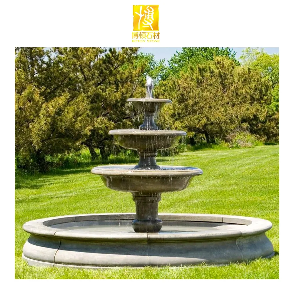BOTON, мраморный водяной фонтан, красивый танцевальный мраморный камень, водяной фонтан для сада