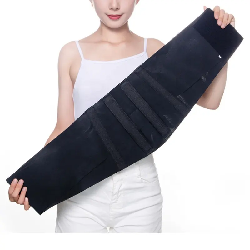 B&M Breathable Tummy Wrap Gym Trainer Trimmer And Back Lumbar Waist Support Belt Snatch Sports Elastic Wrap Support Waist Band