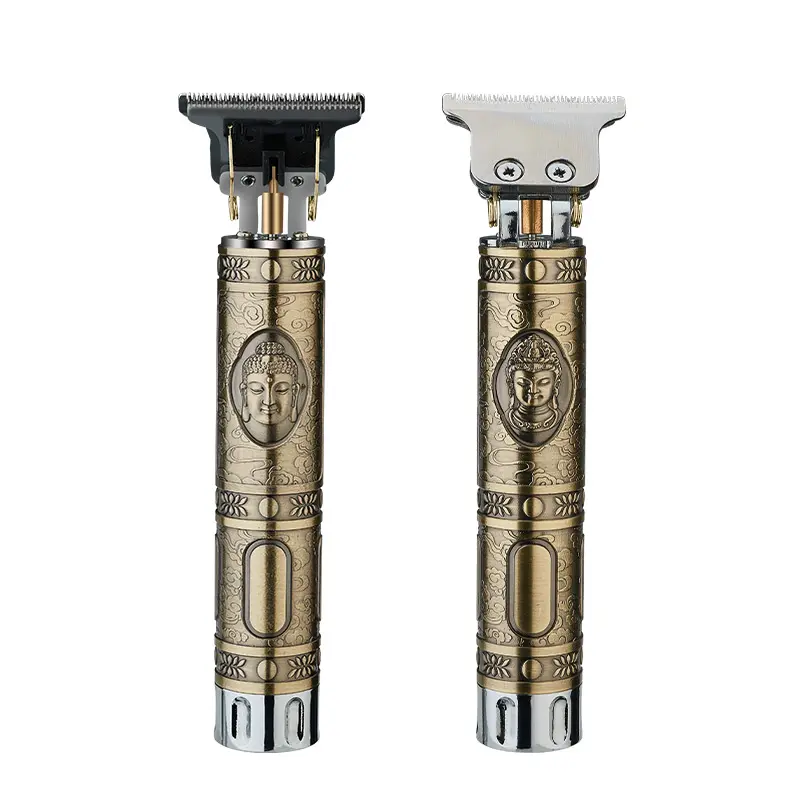 buddha hair electric razor rechargeable adjustable steel cutter head metal body electric hair shaver men