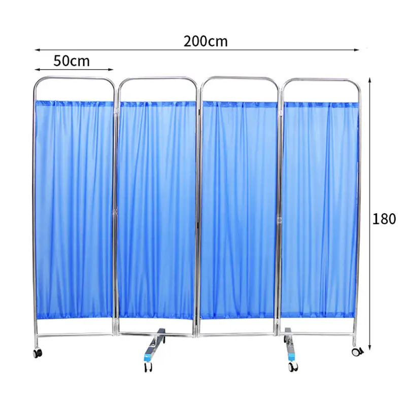 Hochey медицинская горячая Распродажа Больничная мебель из нержавеющей стали прикроватный экран мобильный разделитель