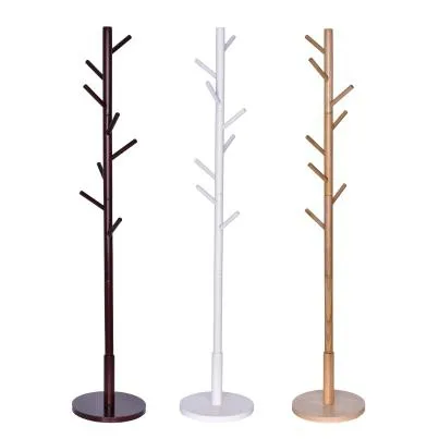 Multifunctional wooden standing coat racks Tree-shaped Living Room Furniture Wooden Coat