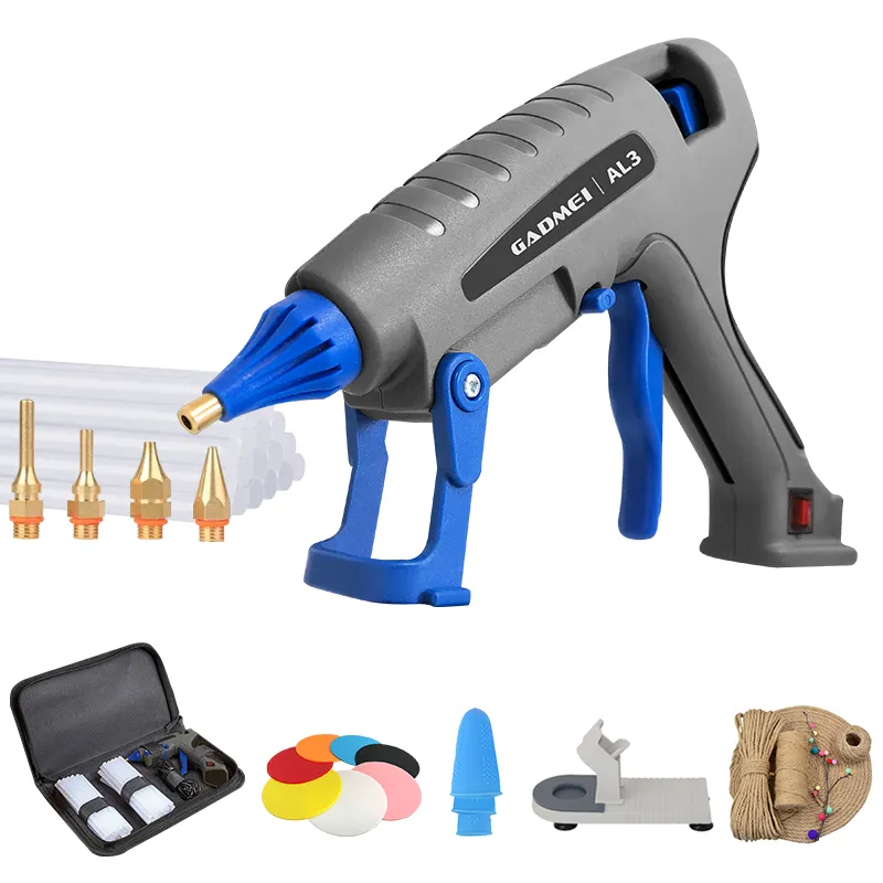 Diy tools glue gun 20w 40w 100 watts 200w set holder hot melt glue gun and hot glue sticks 11 mm 7mm