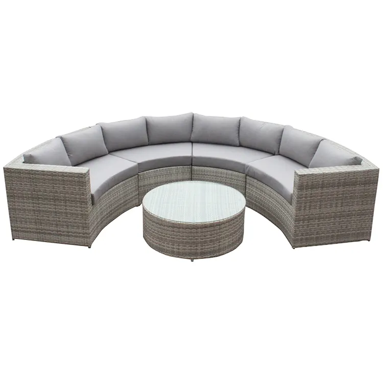 Современная уличная мебель из ротанга ротанговая плетеная секционный диван садовые диваны для патио