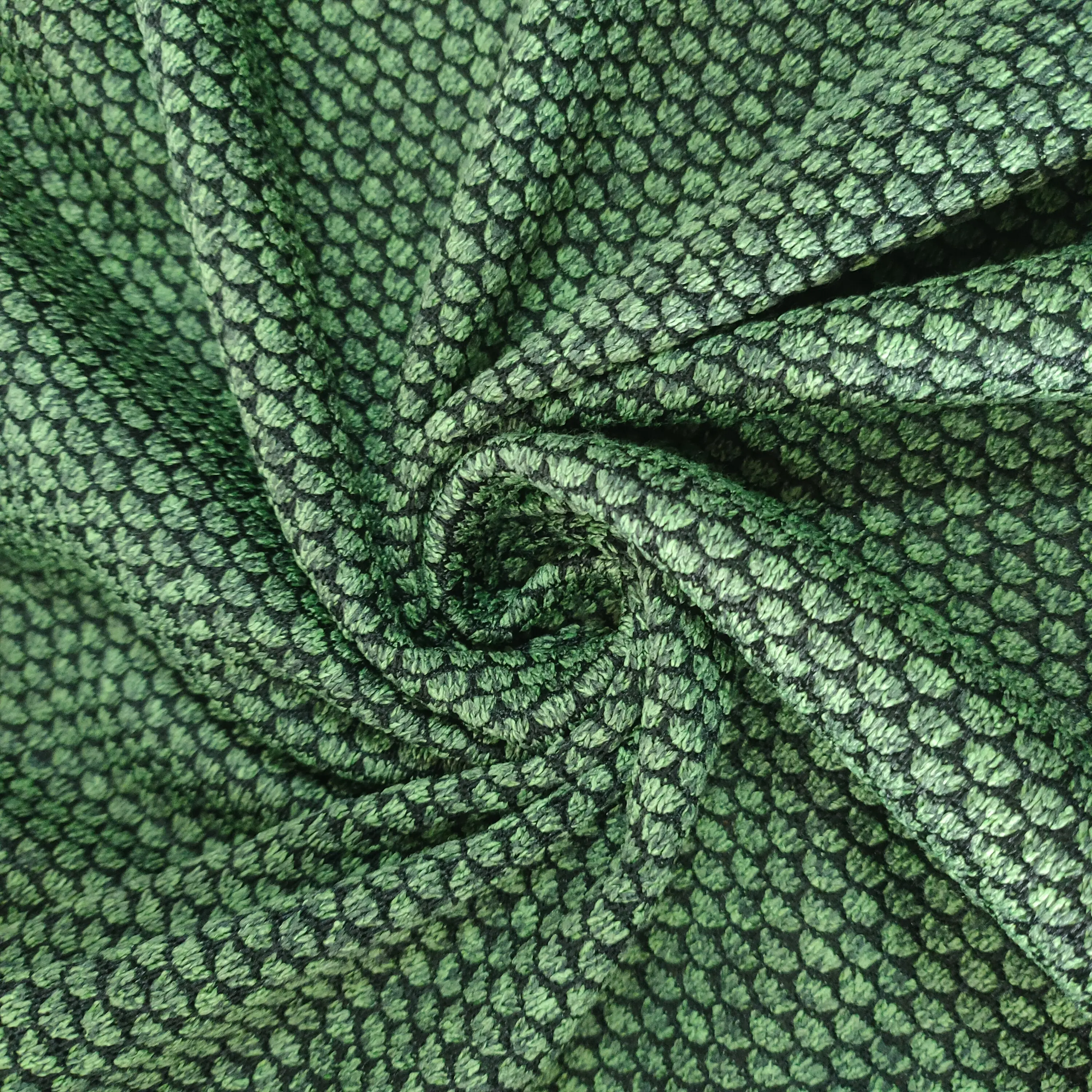 100% polyester cation knitted cation jacquard blushed fleece fabric