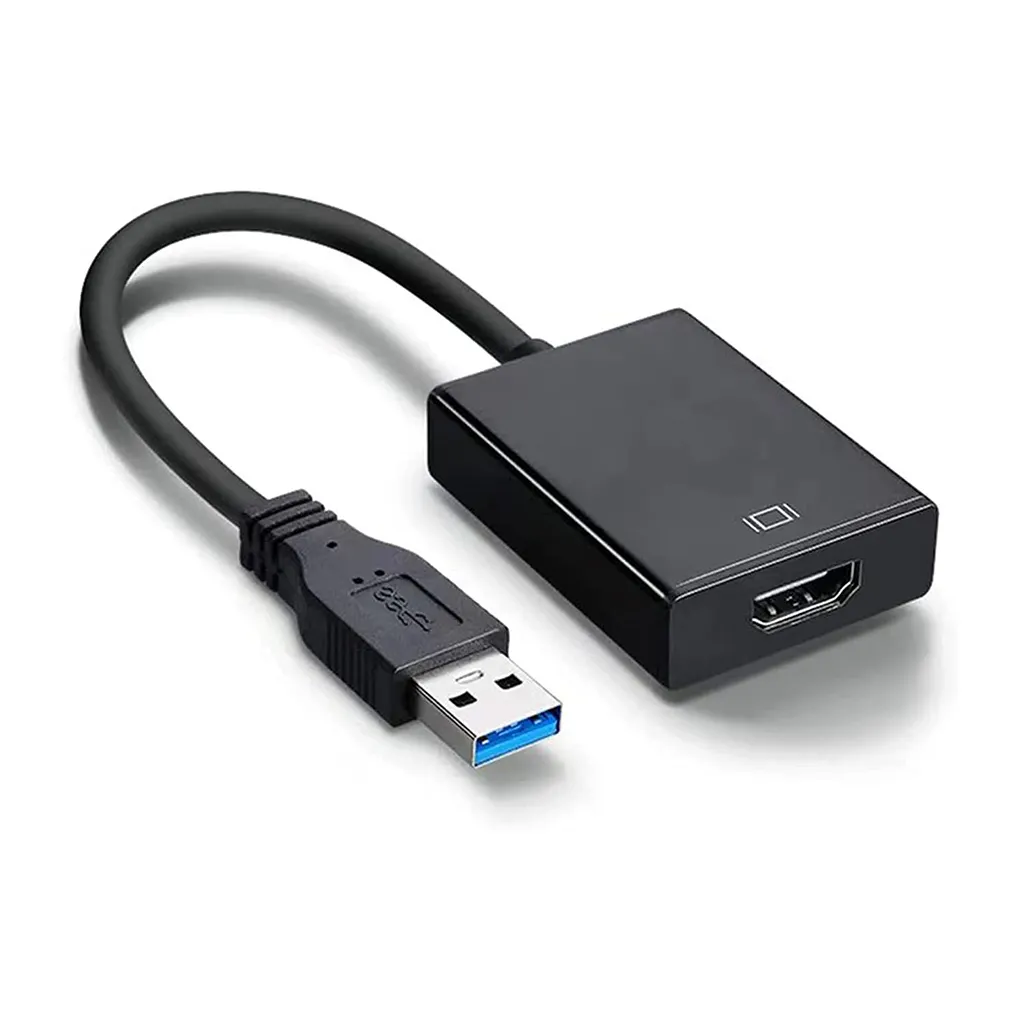 USB to HD MI Adapter USB 3.0/2.0 to HD MI 1080P Video Graphics Cable Converter with Audio