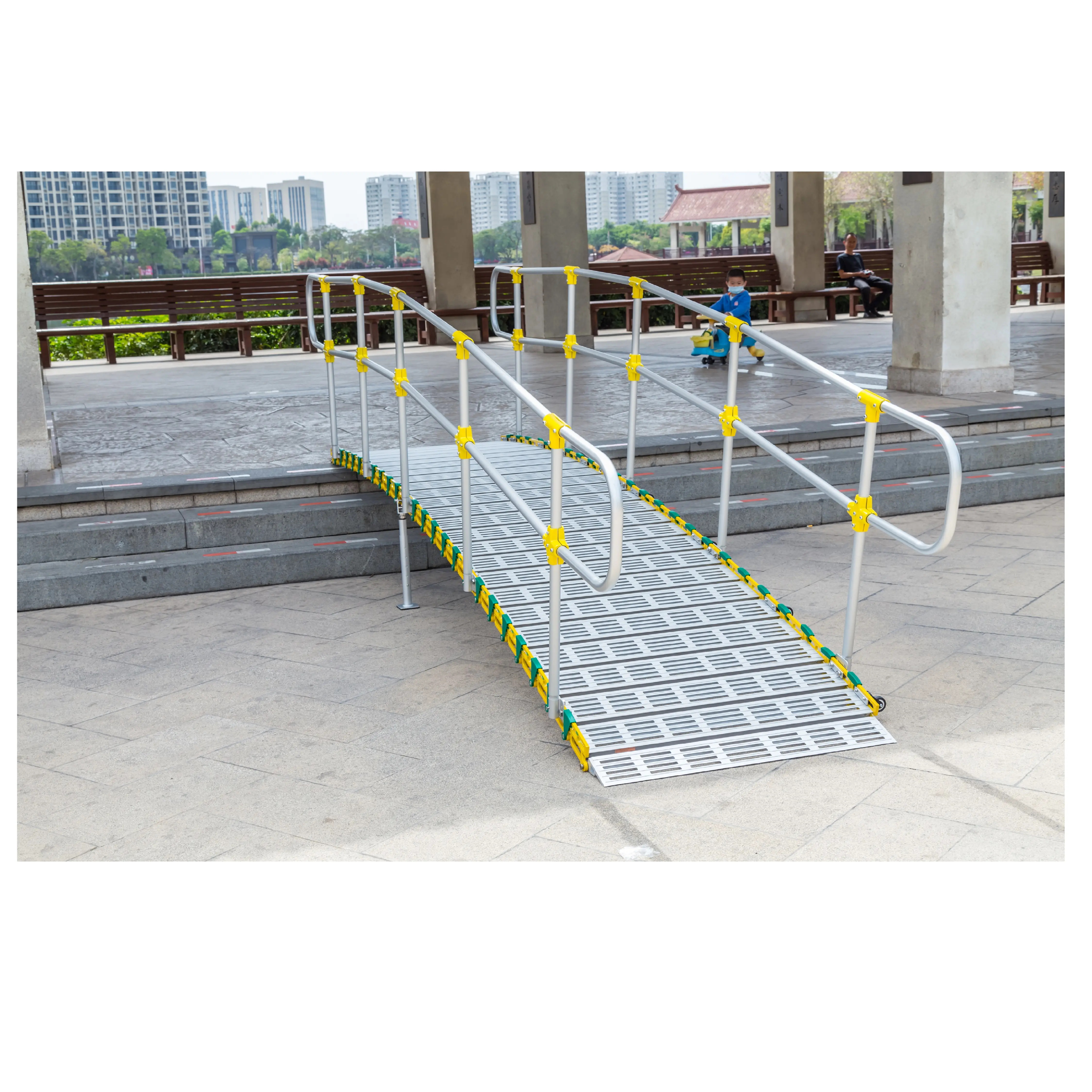 aluminimum handrail ramps 400 cm for ramp