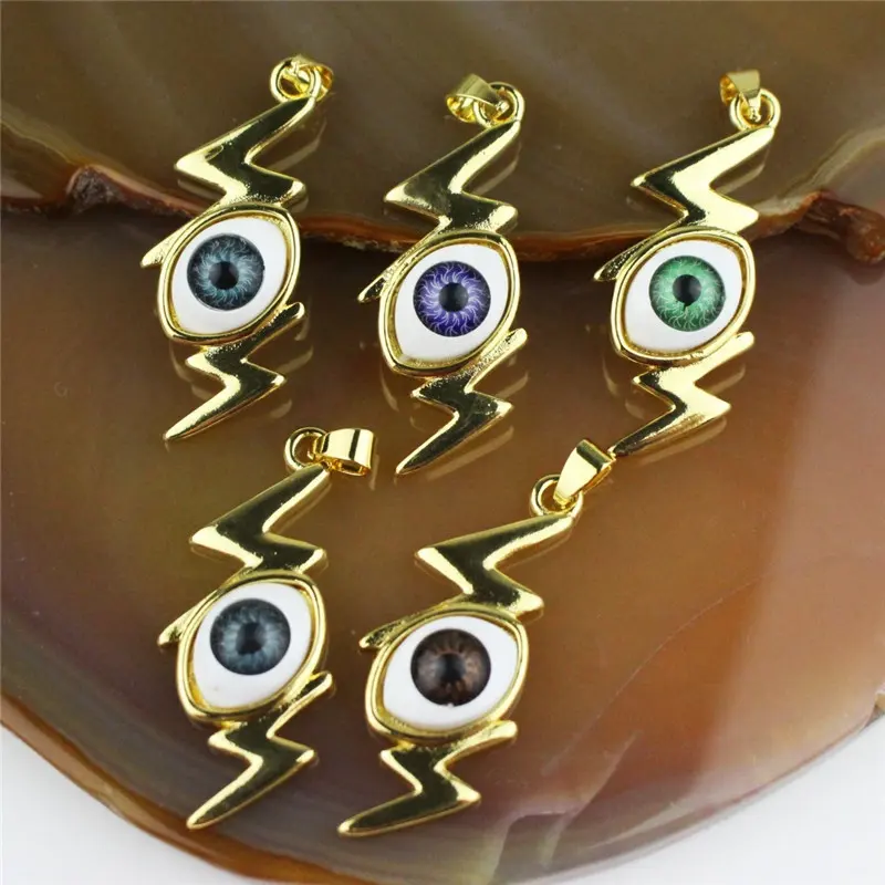 CH-JEP0319 Dainty enamel eyes jewelry,high quality plating enamel charm,wholesale new design eyes pendant