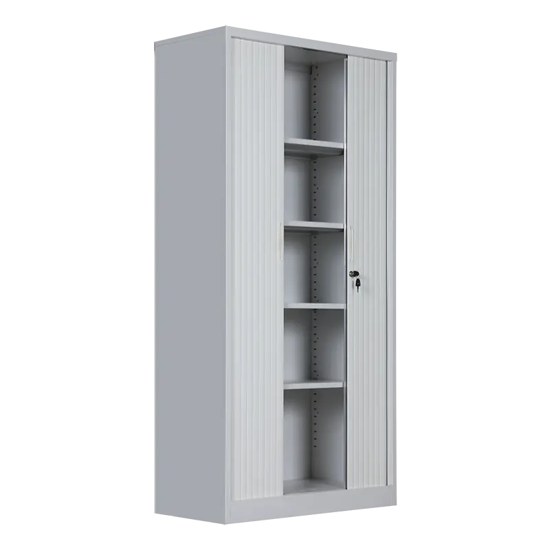 High Quality Tambour Door File Cabinet with adjustable shelf shutter roller door steel storage cabinet