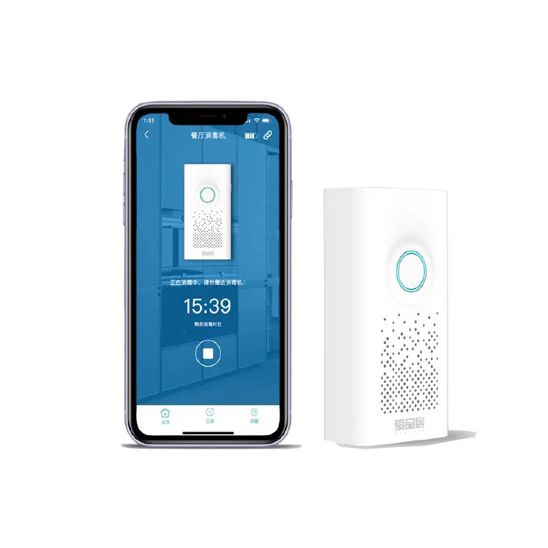 Портативный генератор озона, воздухоочиститель O3, устройство с синими зубьями и приложением на мобильном телефоне iOS Android