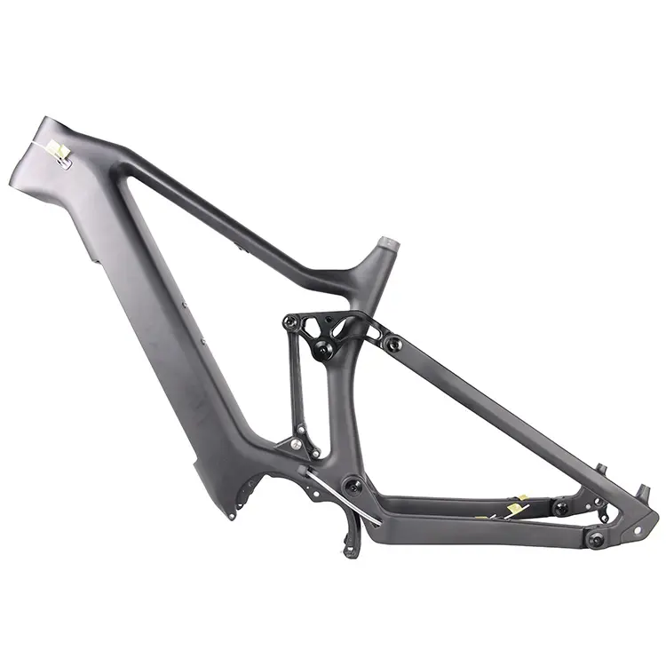HOT SELL! LightCarbon Enduro Full Suspension Carbon E-bike Frames For Bafang M500/M600 Motor LCES004