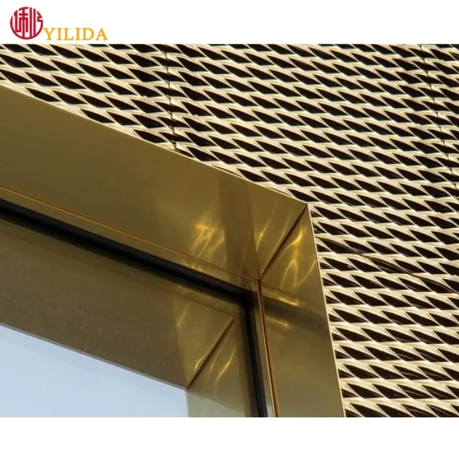 Хорошее качество, алюминиевая Расширенная металлическая сетка для строительства фасадов