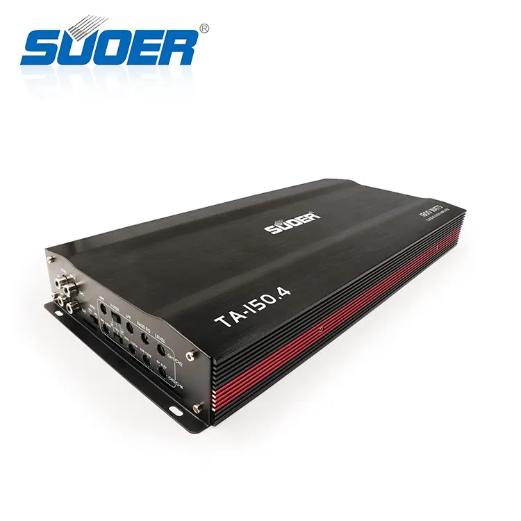 Suoer TA-150.4 1800w full range class AB car audio amplifiers 4 channel car amplifier