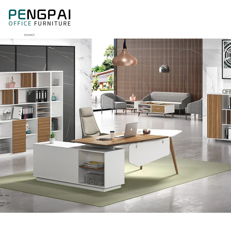 Pengpai modern melamine wood table executive furniture office desk