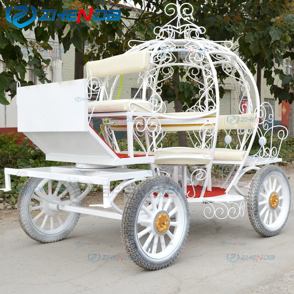 Christmas carriage/Classical pumpkin horse carriage/Wedding horse carriage
