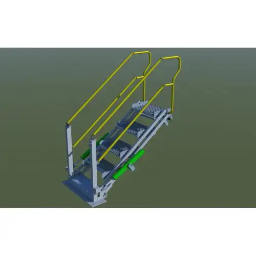 Защита трап пакет 3 стремянки на платформе складной лестницы с поручнем шаг защитное ограждение для нефтехимической промышленности