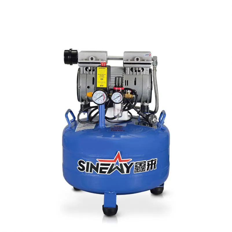 Space saving medical dental mini air compressor with tank