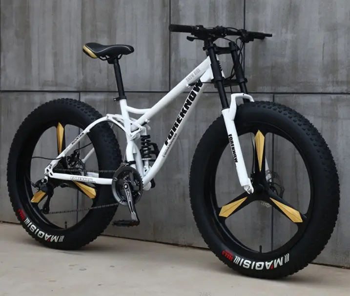 china 26inch Aluminum Alloy 4.0 fat bicycles mountain fat bike / five blade fatbike mountain bike Disc Brakes Snow Bike