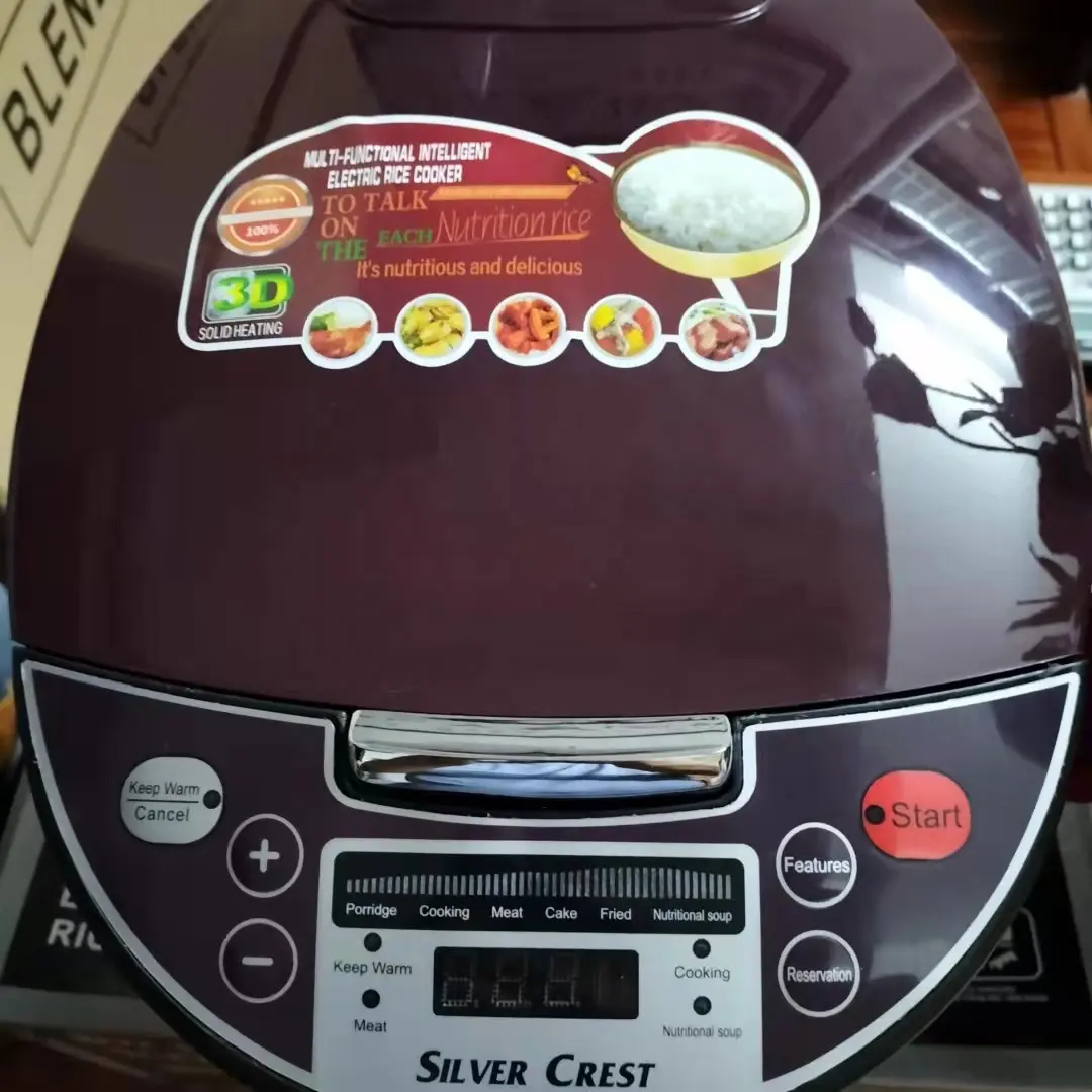 Умная многофункциональная Автоматическая электрическая цифровая сохраняющая тепло рисоварка crest silver 5 л