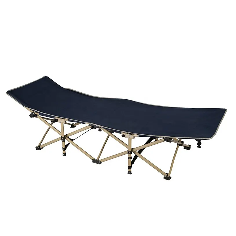 Металлическая удобная портативная складная кровать для кемпинга, пляжа, пикника