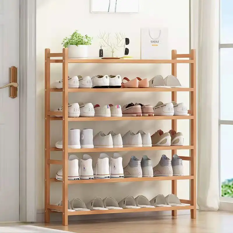 Bamboo Shoe Rack Natural Bamboo Storage Furniture Plant Shoe Rack Corner Rack Bathroom Shelf Shoe Storage Shelving Rack