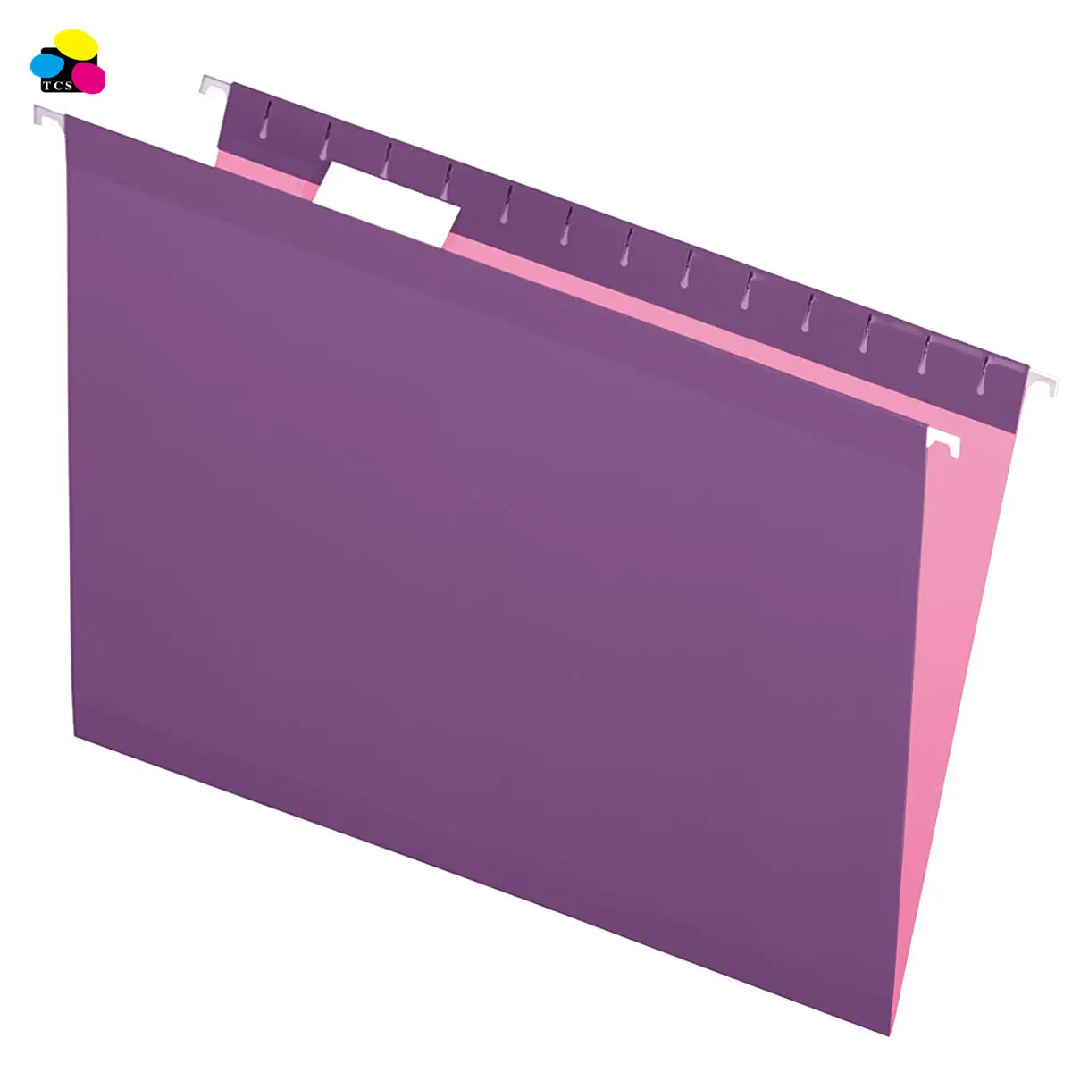 stationery school 11pt Paper 25pcs/box Legal size light Purple 1/5-Cut Adjustable Tab Suspension Hanging File Folder