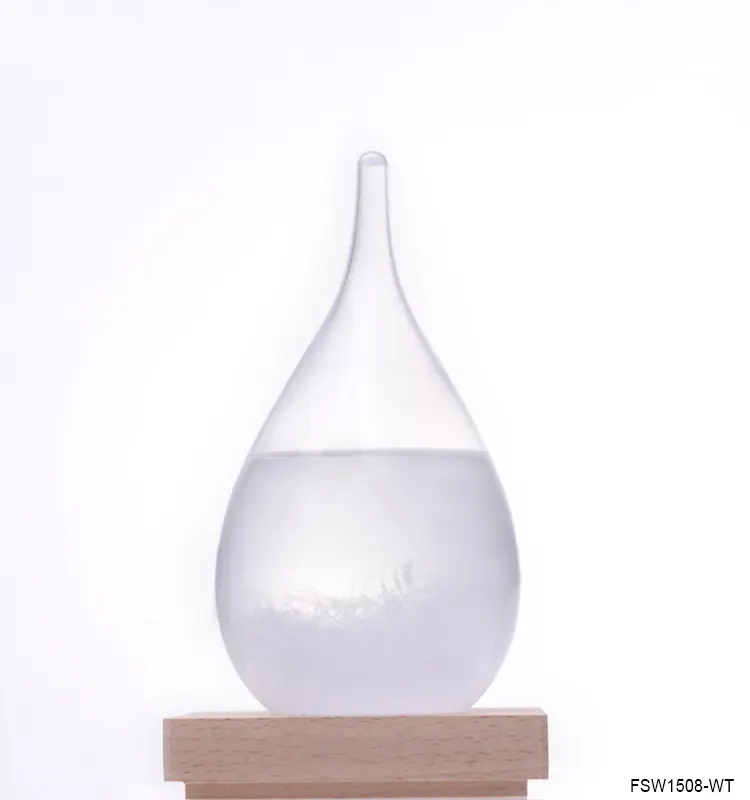Unique Office and Home Decor Storm Glass Barometer Small Decorative Glass Weather Forecaster Storm Glass Weather Predictor