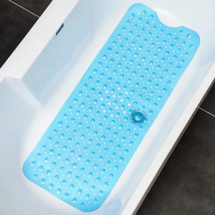 Bathtub non-slip shower bath mat with suction cups machine washable 100 x 40 cm