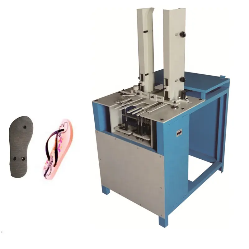 Shoe Making Machine Automatic PVC Rubber Flip Flop Slipper Strapping Machine Polymak For Sandal