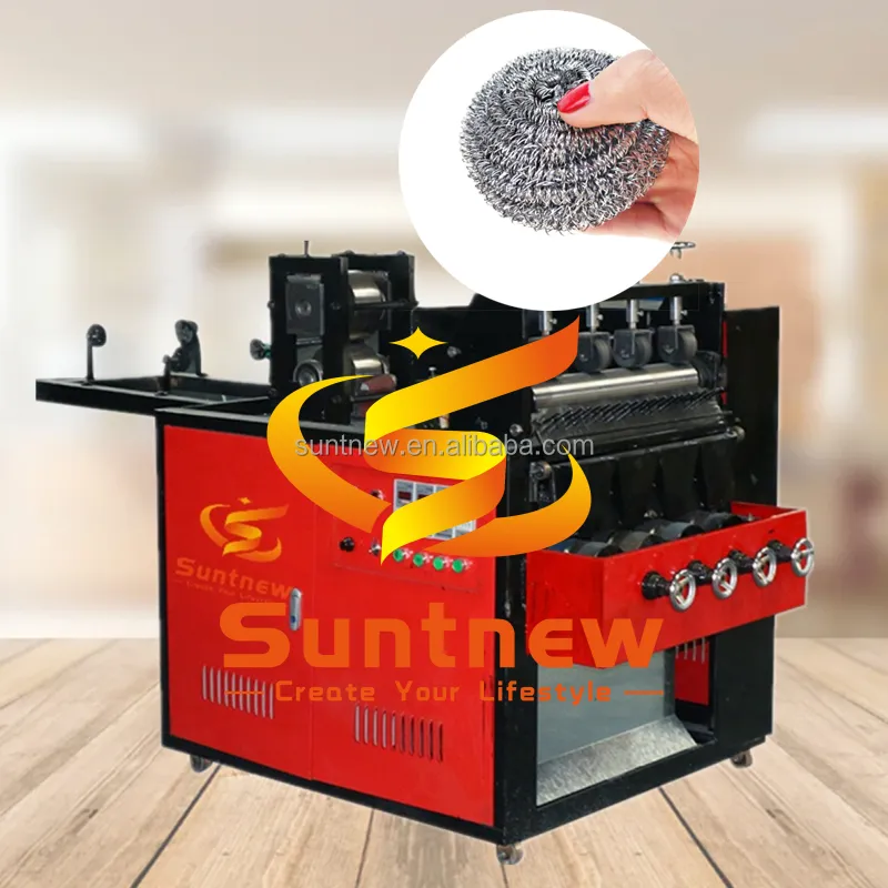 Super quality simple full automatic home products machinery kitchen stainless steel scourer scrubber making machine