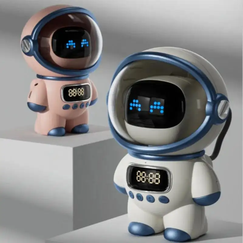 Лидер продаж, 2024 Астронавт, интеллектуальный голосовой беспроводной динамик BT5.0, ночник M20, будильник, умный беспроводной динамик