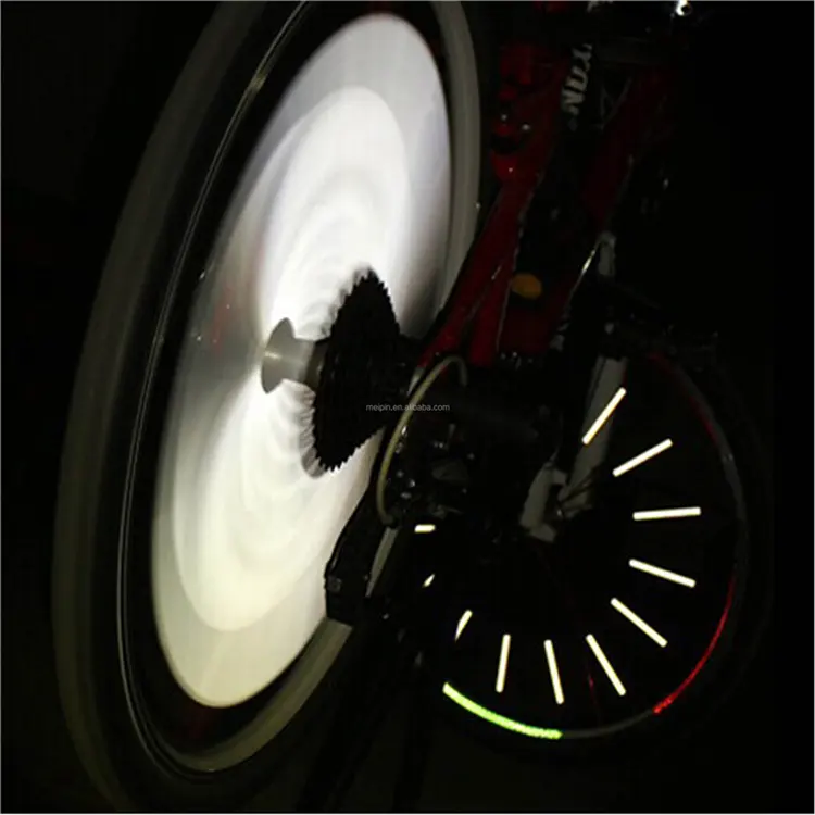 Оптовая продажа высокий видимый 5-спицевое легкое колесо для велосипед Пользовательские светоотражающий пластиковый велосипедных спиц огни для детских велосипедов