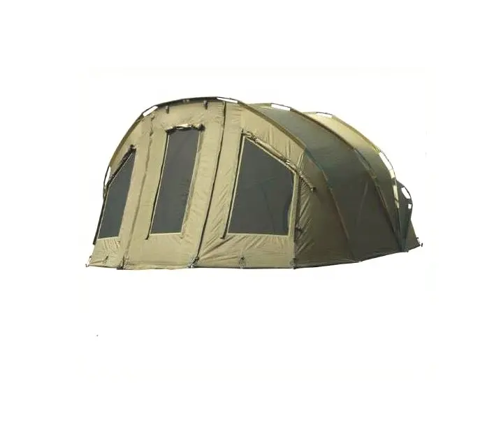 Профессиональная Водонепроницаемая двухслойная палатка 210D из полиуретана толщиной 5000 мм для ловли карпа для 2 мужчин с огромным пространством