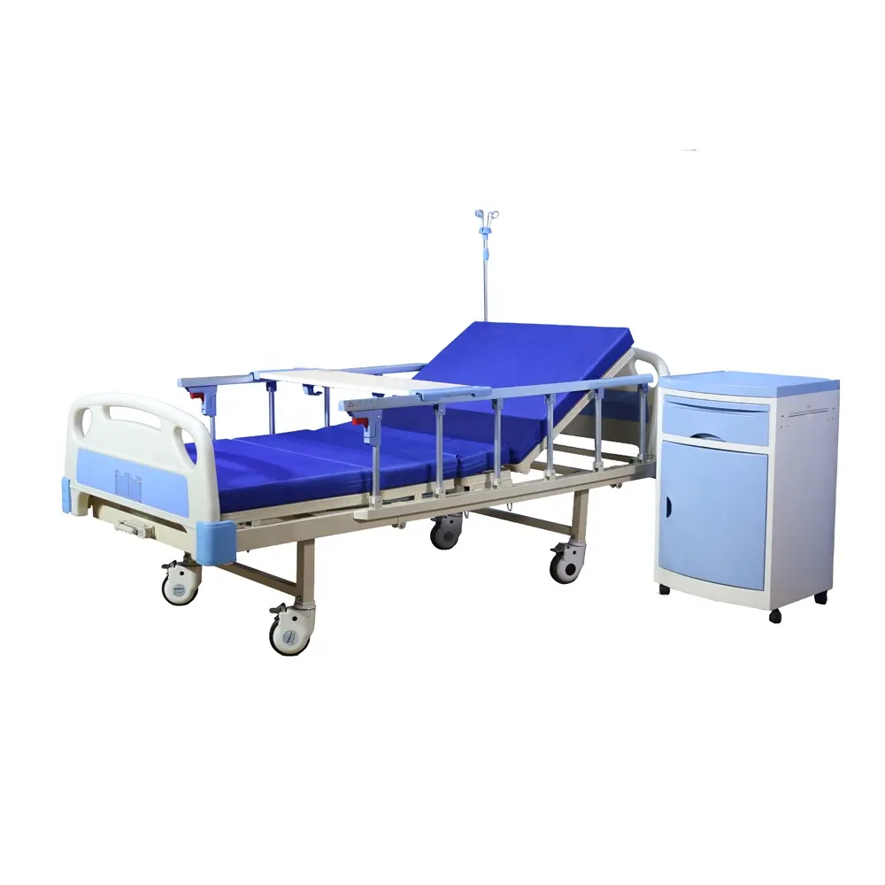 Горячая распродажа, дешевая Больничная ручная медицинская кровать по заводской цене, простая металлическая Больничная койка с одним кривошипом для пациента на продажу