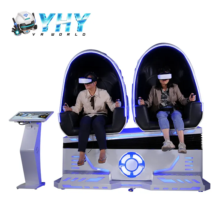 Развлекательный аппарат VR Crazy Egg 9D, динамический кинотеатр виртуальной реальности с 2 сиденьями, 9D симулятор виртуальной реальности, стул виртуальной реальности