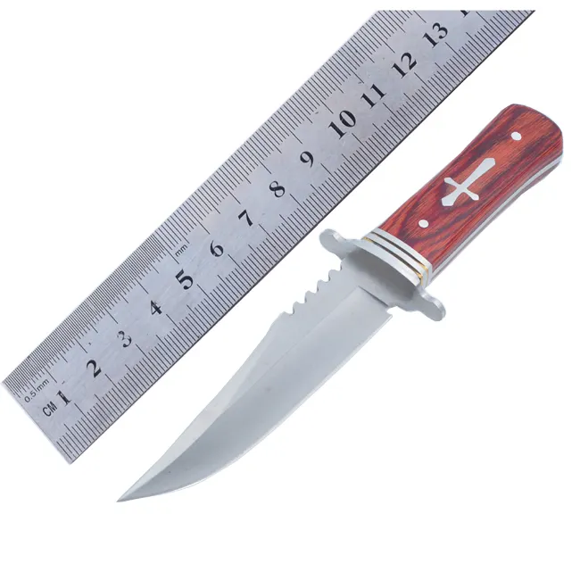 Охотничий Боуи с фиксированным лезвием, деревянный нож pakka