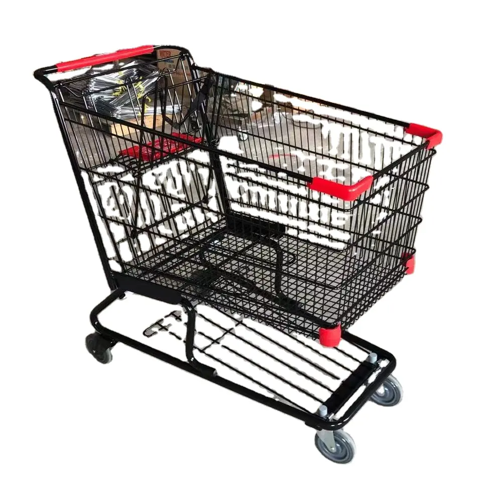 American Style 262L Large Size Metal Shopping Cart Technibilt 6542 Supermarket Metal Carts, Large Size Grocery Cart