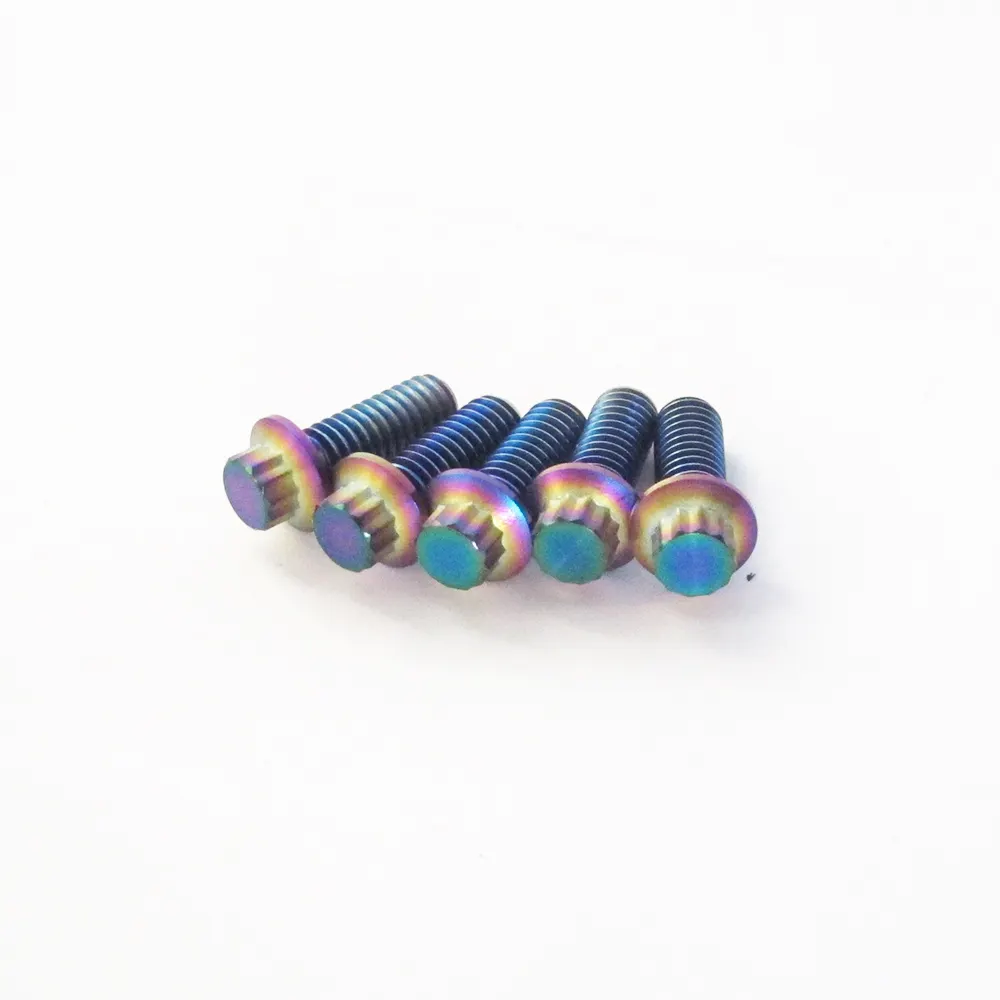 5 PCS Wheel Bolts Socket Colorful Titanium Bolts For Harley Davidson Front Brake Rotors