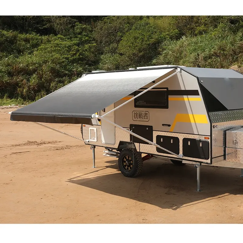 high quality outdoor waterproof retractable camper trailer van rv caravan awnings