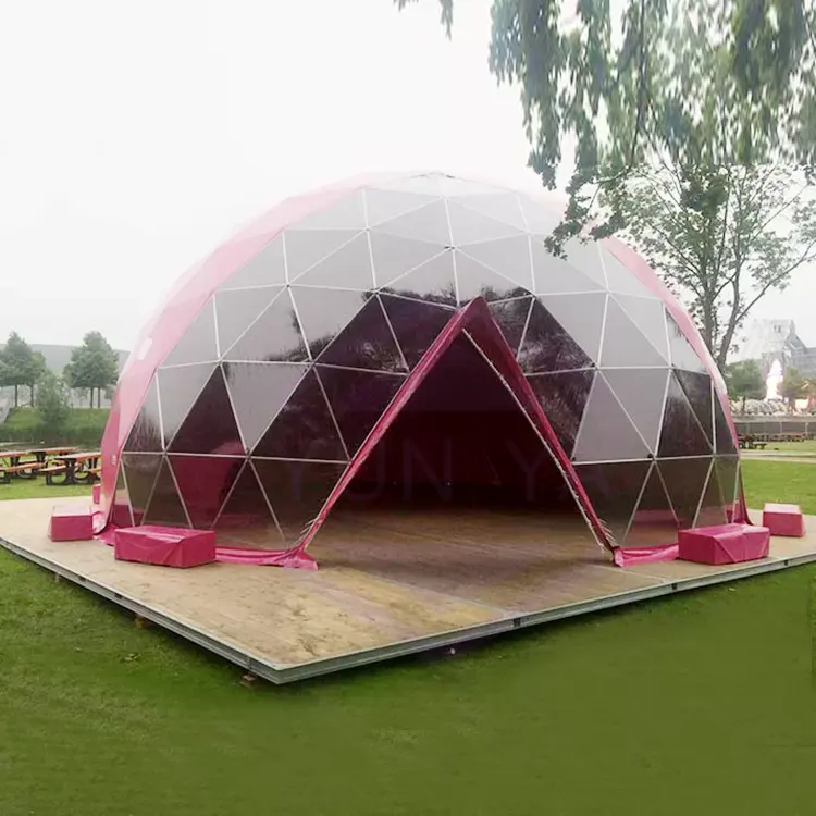 Индивидуальный Размер Уличная Вечеринка куб геодезическая иглу купольная палатка с ПВХ крышкой для мероприятий