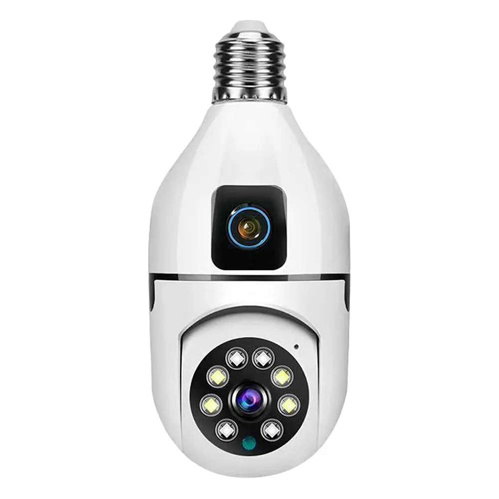 Фабричная дешевая Высококачественная система ночного видения iCSee Tuya 5 г 360 градусов IP E27 беспроводная домашняя безопасность CCTV Wifi лампа PTZ камера