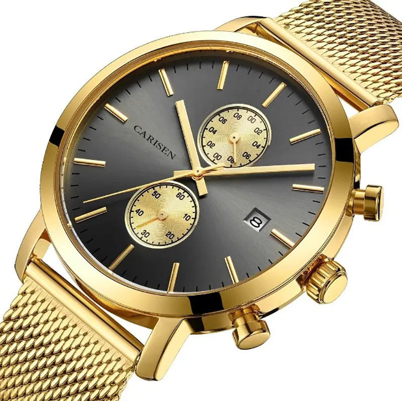 Casen Быстрая доставка 1 год гарантии Восьмиугольные кварцевые часы мужские японские кварцевые часы от производителя