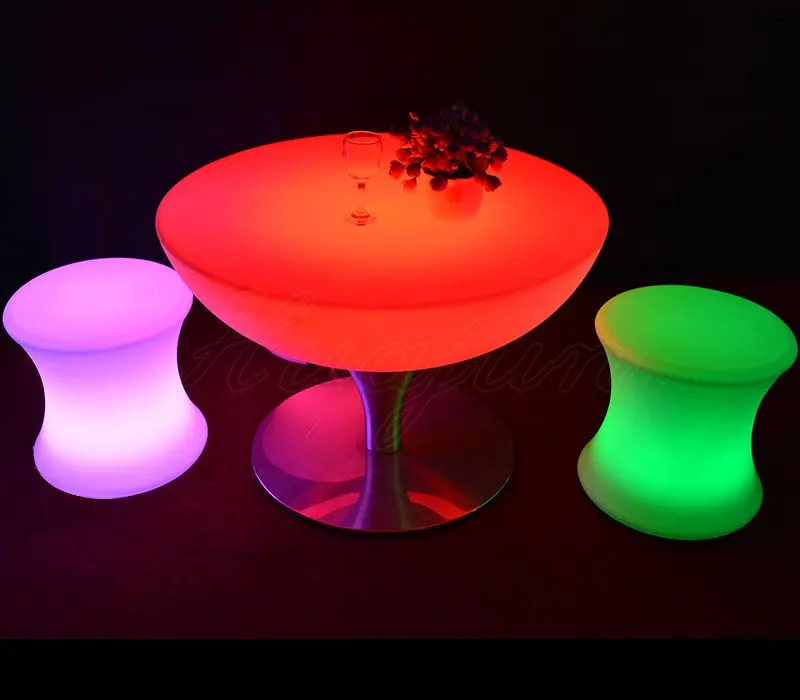 Outdoor Bar Changing Color Light Up Luxury Led Chair Bar Furniture Used Table For Home