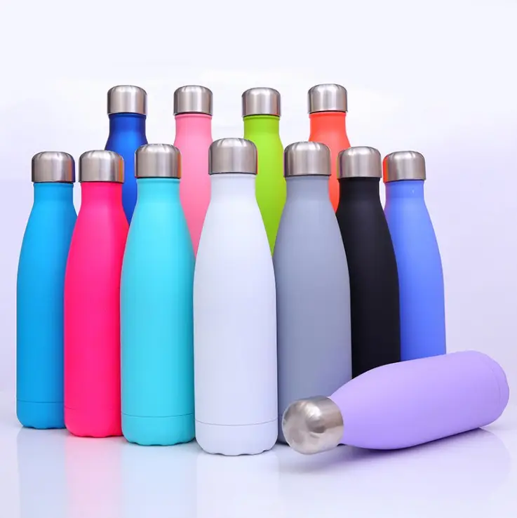 17oz 500ml Double Wall Stainless Steel Water Bottle Thermos Flask Collection for Camping